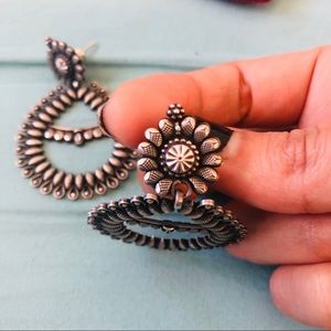 .925 Sterling Silver Boho Earrings